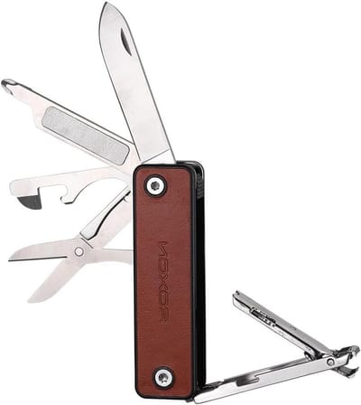 Multifunctionele 10-in-1 Draagbare Multitool met Nagelknipper, Schaar, Flesopener en Veiligheidsvergrendeling voor Diverse Klussen