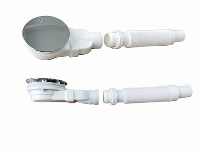 Sanifun plaatsbesparende douchesifon Moo 90 mm–Verchroomde sifon voor douchebak