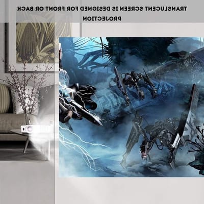 Draagbaar 4K HD Projectiescherm voor Binnen en Buiten, Opvouwbaar Scherm van Polyester, Ideaal voor Thuisbioscoop, 60-120 Inch en Perfect voor Filmavonden