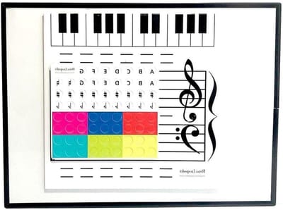 Magnetisch Drooguitwisbaar Whiteboard voor Muzieklessen, Notities en Onderwijs in de Muziekklas