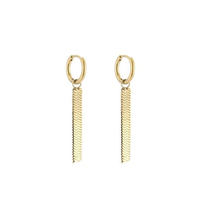 Bijoutheek Oorhanger Slang Ketting Goud