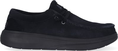 HEYDUDE - Wally Comf Suede Heren Instappers Black - Maat 42