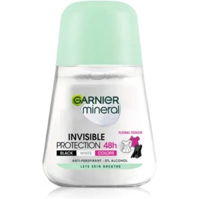 Garnier Mineral Invisible Black White Colours 48hr Roll-on 50 ml