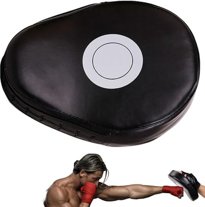 Bokshandschoenen - Trainingskussens - Kickboksen - Verstelbare polsband - 24.5 cm lengte - Zwart