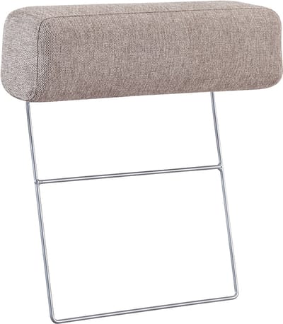 Dimehouse Hoofdsteun taupe bankstel stof - Aniko - Stof - Modern - 240x88x93 cm