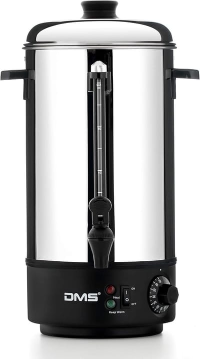 Warmwaterdispenser - Drankwarmer - Dranken Warm Houden - Instelbare Temperatuur - 8 Liter - Roestvrij Staal
