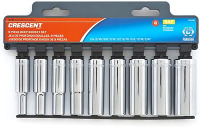 Stevige Momentsleutel Set met 3/8 Inch Aandrijving - SAE en Metrische Doppen