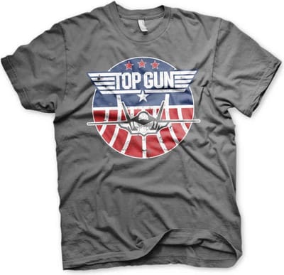 Top Gun Heren Tshirt -M- Tomcat Grijs