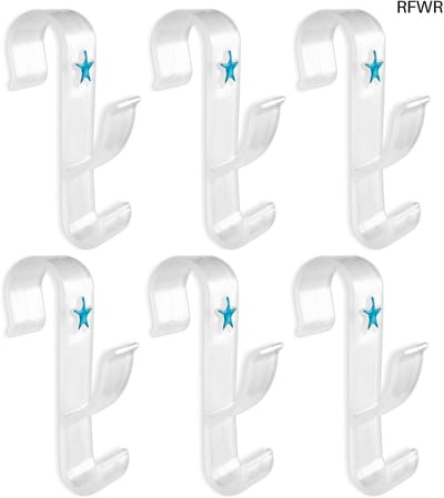 RFWR® Handdoekhouder voor Radiator en Badkamer - Wit of Transparant Wit
