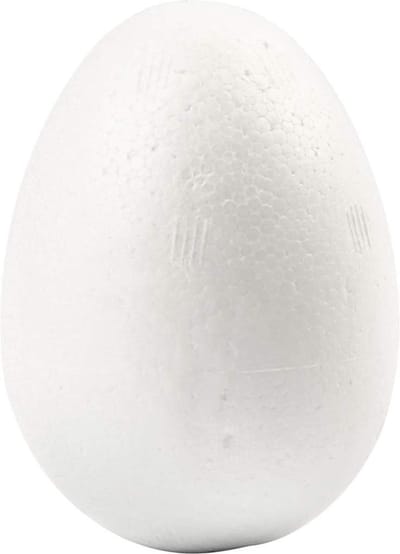 Eieren, H: 6 cm, wit, 50 stuk/ 1 doos
