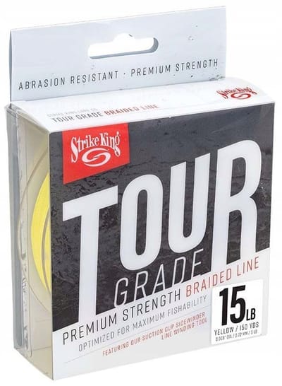 Strike King Tour Grade Braid Vislijn 137m 0.16mm Geel