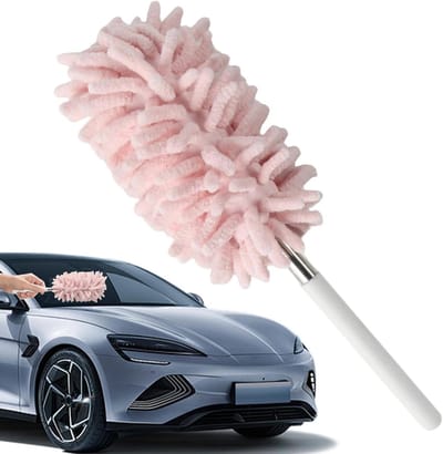 Auto Duster, Auto Duster Borstel voor Exterieur | Telescopische handgreep, Anti-Kras Cleaner, Auto Home Onderhoud Tool, Interieur Thuiszorg