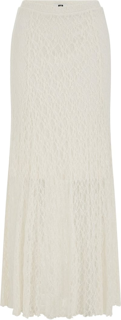 WE Fashion Dames jersey maxi rok van kant