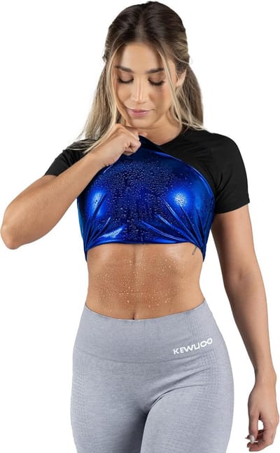 Warmtevasthoudend Sauna Shirt Dames - Compressie Vest voor Meer Zweten en Figuurcorrigerend Effect