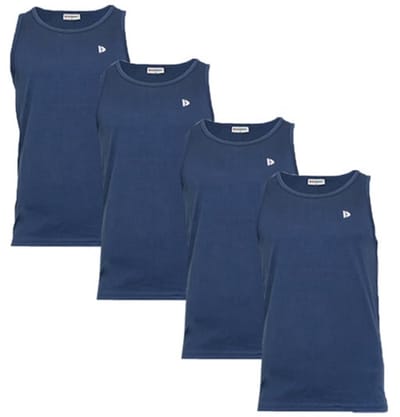 4-Pack Donnay - Muscle shirt (James) - Tanktop - Heren - Navy (010) - maat 4XL