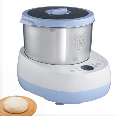 Deegmixer - Deegmaker Pizzadeegmaker - Brood Bakken - Intelligent Kneedprogramma - 5 Liter Kom - Zilver
