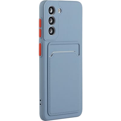 CaseBody Samsung S23 FE Telefoonhoesje met Kaarthouder Blauw