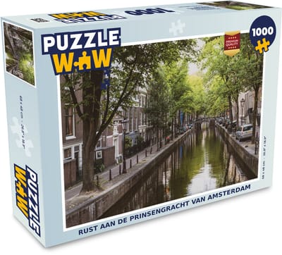 Puzzel Rust aan de Prinsengracht van Amsterdam - Legpuzzel - Puzzel 1000 stukjes volwassenen