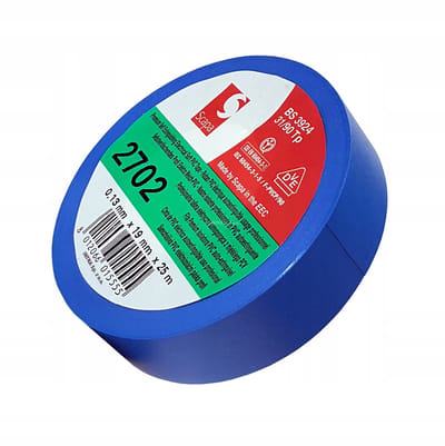Scapa 2702 Isolatietape PVC Blauw 19mm x 25m VDE
