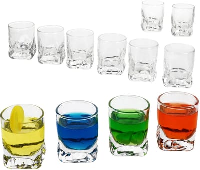 Set van 12 FROSTY borrelglaasjes van glas - 11107122S