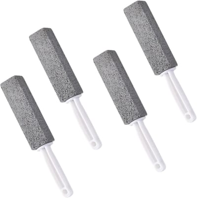 Effectieve Toilet Cleaner met Handvat, Set van 4 Pumice Steen voor Toilet, Badkamer en Keuken Reinigen