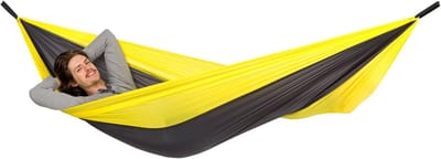 Kampeer Hangmat - Ultralichte Hangmat - Outdoor Ontspanning - Compact Opvouwbaar - 275 x 140 cm - Zwart