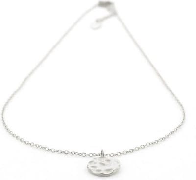 Kalli Ketting Pattern Disc Zilver