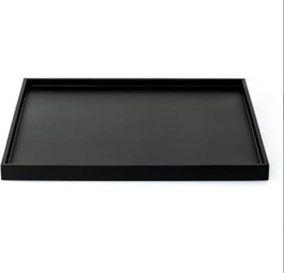 Blackk Interiors - Eiken fineer dienblad - Zwart - 45 x 85 x 4 cm (lxbxh)