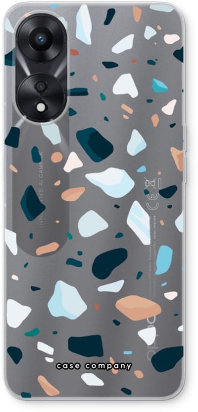Case Company® - Hoesje geschikt voor Oppo A78 5G hoesje - Terrazzo N°13 - Soft Cover Telefoonhoesje - Bescherming aan alle Kanten en Schermrand