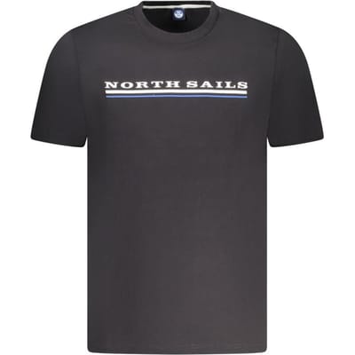 North Sails Zwarte Katoenen Heren T-Shirt