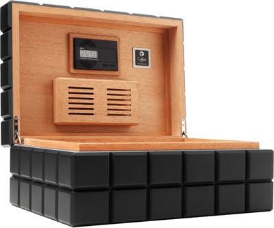 Colibri Heritage Humidor - Sigarendoos met Twee Verdelers - 100-125 Sigaren - Cedar Hout - Zwart