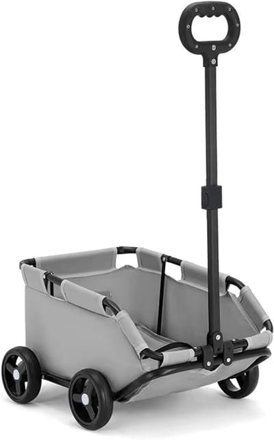 Huisdier kinderwagen - Dierenbuggy - Comfortabel reizen - Opvouwbaar met 4 wielen - 51 x 35 x 23 cm - Zwart