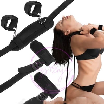 BDSM set - sex toys - handboeien seks - seksspeeltje - vastbinden- zwart, Toys4Enjoy