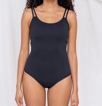 Menstruatie badpak Lotties Period - Badpak XL - Zwart - Menstruatie zwemkleding - Verstelbare bandjes - Geen gedoe meer met tampon touwtjes en beach-ready in een handomdraai!