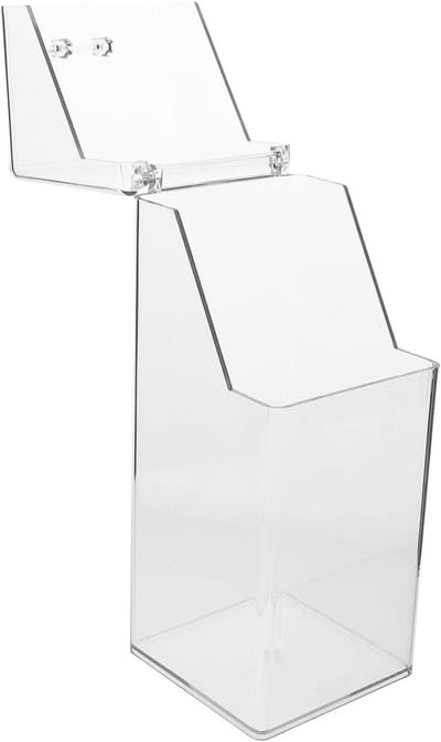 Doorzichtige Opbergdoos - Maskerhouder Organizer - Maskers Bewaren - Met Deksel - 21 x 8.8 cm - Transparant