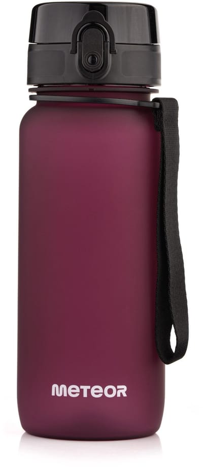 Meteor - Sportfles 650 ml - Hydratatie tijdens sportactiviteiten - Sportuitrusting - Bordeaux