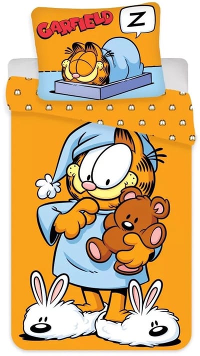 Garfield dekbedovertrek oranje 100 x 135 cm Katoen