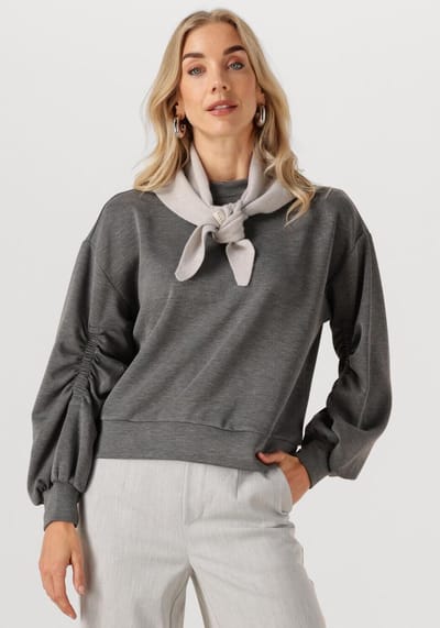 Minus Sabi Sweat Truien & vesten Dames - Sweater - Hoodie - Vest- Donkergrijs - Maat XS