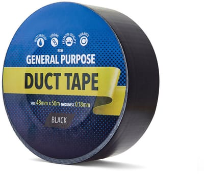 YellowBand Duct Tape 48mm x 50m Zwart