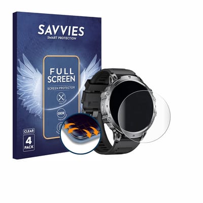 Savvies - Screenprotector voor LIGE EF13 1.85" - Folie Beschermfolie transparant volledig dekking 4 Stuks
