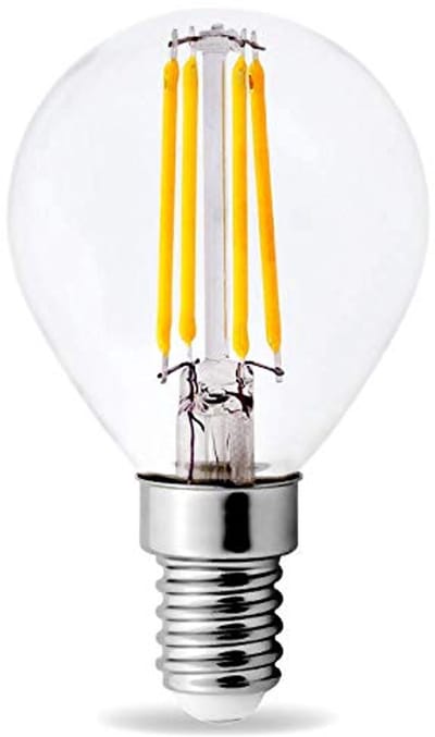 Kwazar Luminaire LED-lamp E14 warmwit gloeilamp filament 4W LED-verlichting lichtbron LED-lamp G45 Edison