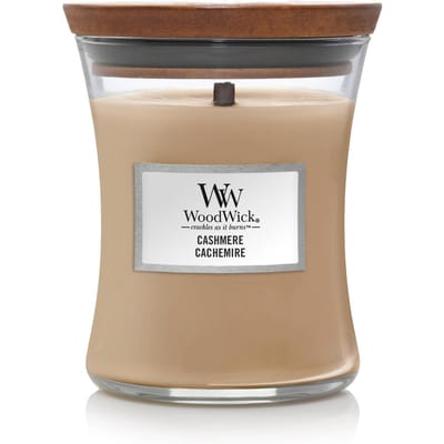 WoodWick Hourglass Medium Geurkaars - Cashmere - 60 branduren