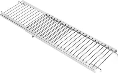 Verstelbare universele warmhouder van roestvrij staal voor diverse barbecuemodellen, 50-89 cm, perfect voor grillen en koken