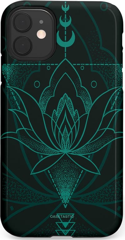 Casetastic Hoesje Geschikt voor Apple iPhone 11 - Stijlvolle Beschermende Duo-layer Case - Lotus Zen