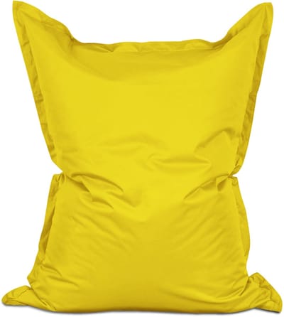 Lumaland - Grote luxe XXL zitzak - 380 liter vulling - 140 x 180 cm - geschikt voor Indoor & Outdoor - verkrijgbaar in verschillende kleuren - Geel