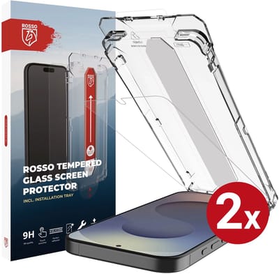 2-Pack Rosso Screenprotector Geschikt voor Samsung Galaxy S26 Ultra | 9H Tempered Glass | Beschermglas | Case Friendly | Met Installatietray | Geen luchtbellen & stof | Eenvoudige montage