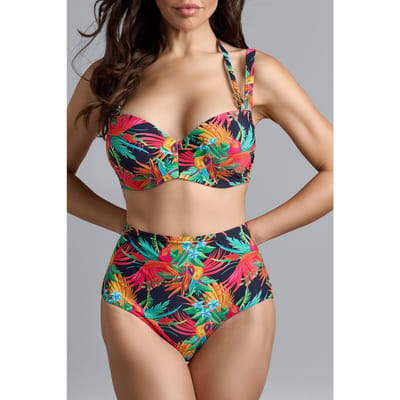 Marlies Dekkers Hula Haka Rainforest And Gold Plunge Balcony Bikini Top Size: 70B | Bikinis Outlet | Dames | Groen