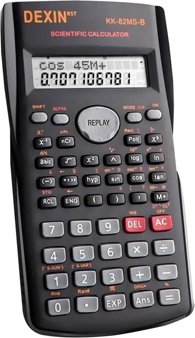 Wetenschappelijke rekenmachine met grote display - 2-lijns multifunctionele calculator voor studenten, docenten en professionals