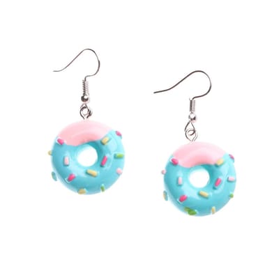 Akyol - Donut oorbellen - oorbellen meisjes - Oorhangers dames - leuke donut oorbellen - donuts sieraad