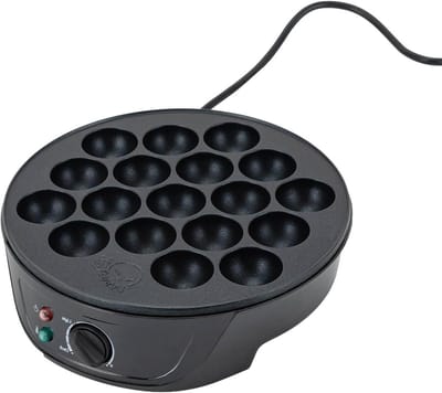 Elektrische Takoyaki Pan - Snack Maker Cake Pops - Snacks Maken - 18 Gaten - 750 W - Zwart